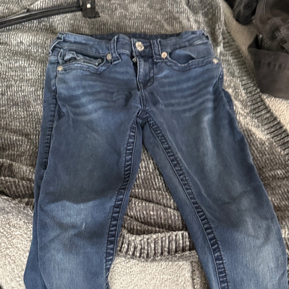 True Religion Dark Blue Straight Leg Jeans